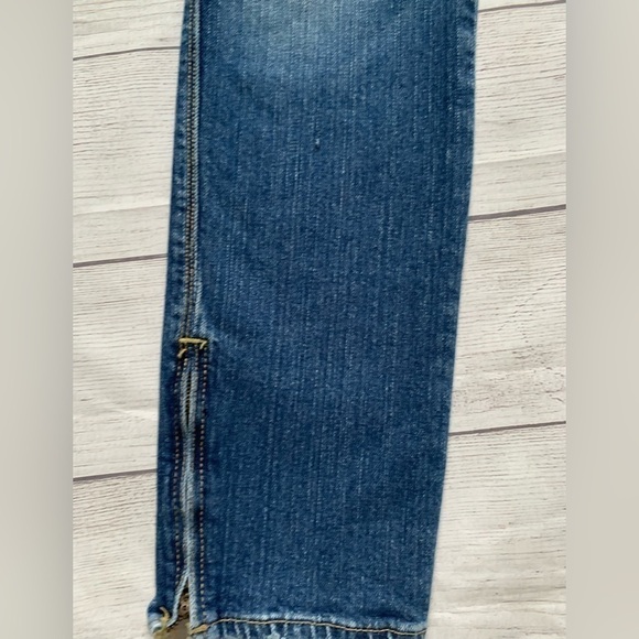 Vintage Old Navy Special Edition Y2K Denim Blue Jeans Zippered Ankles EUC - Picture 7 of 11